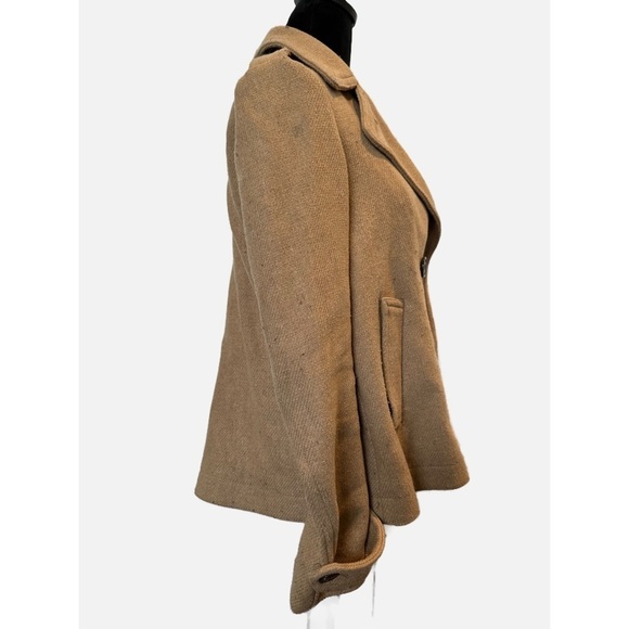 GAP Beige Pea Coat with button on the front size small - Picture 2 of 4